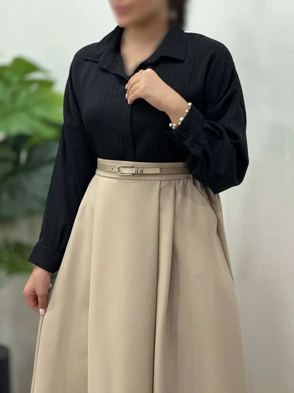 شومیز ساتن ابریشم سیمین